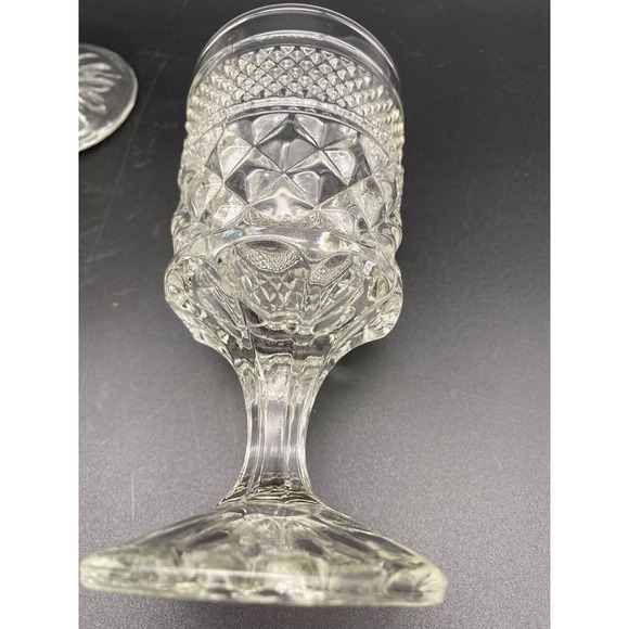 Wexford Clear by Anchor Hocking Wine/juice Glass‎   5 3/8" Set of 4 - Picture 4 of 7